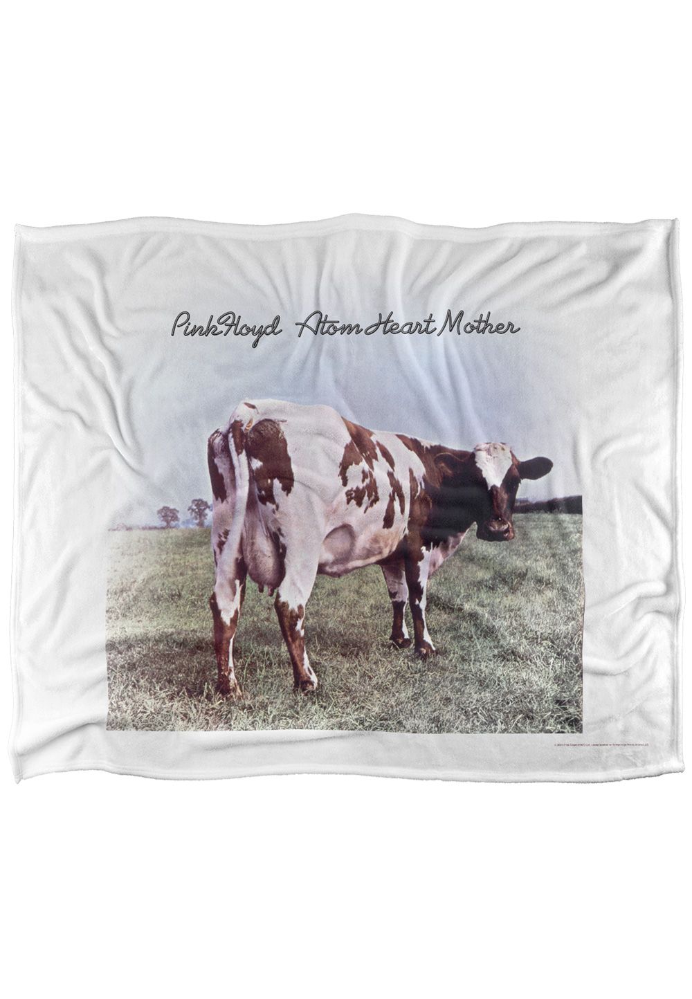 Pink Floyd Atom Heart Mother Silky Touch Super Soft Throw Blanket 152 X 127 cm in White