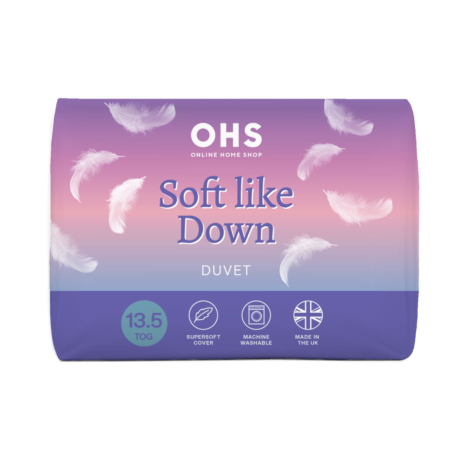 OHS Soft Like Down Duvet 13.5 TOG Quilt in White