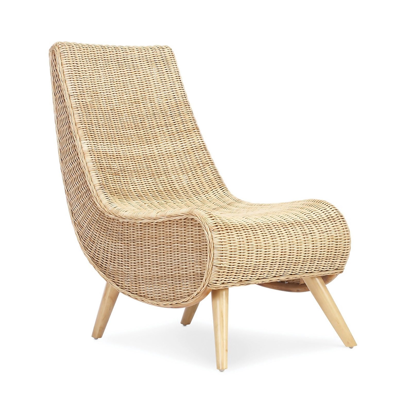 Teardrop Natural Rattan Chair