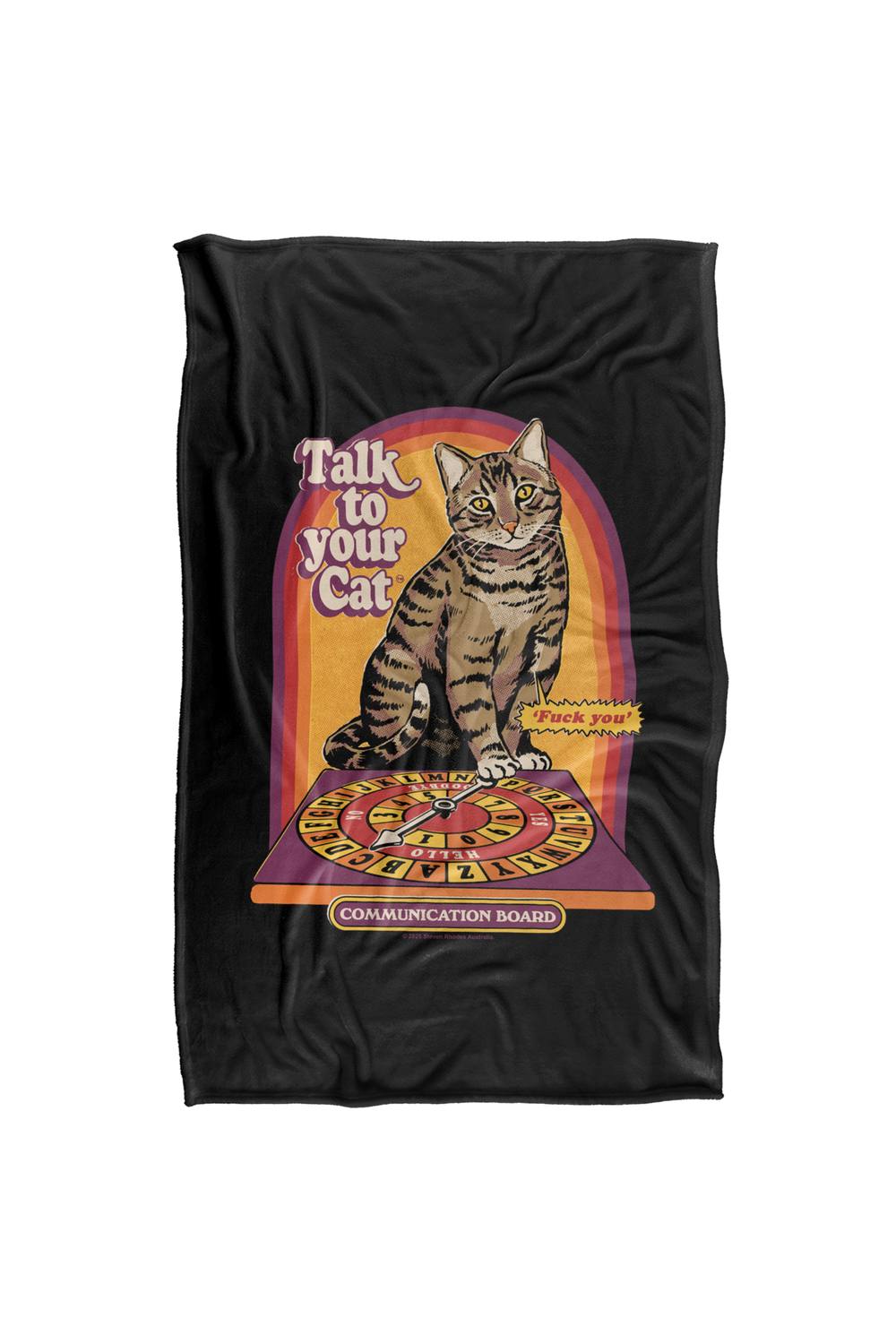 Steven Rhodes Talk To Your Cat Silky Touch Super Soft Throw Blanket
