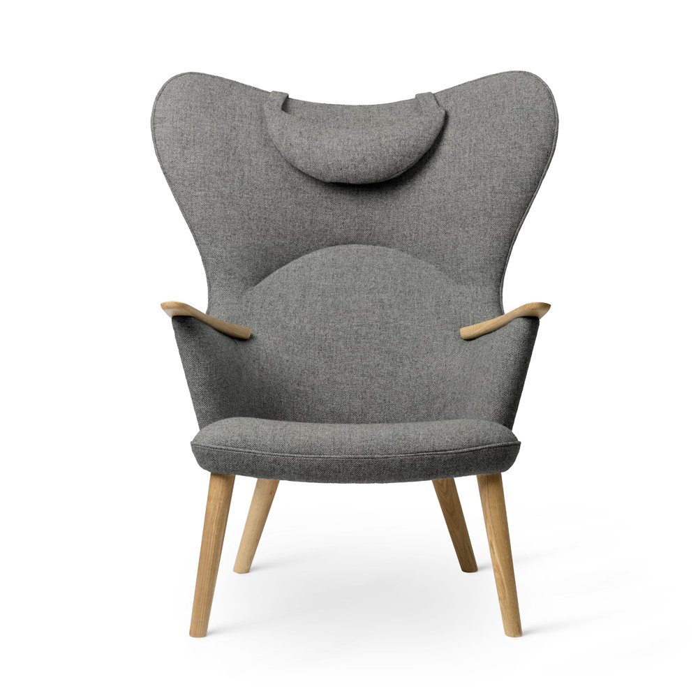 Carl Hansen & Søn CH78 Lounge Chair with head rest, Oak/Fiord 0151