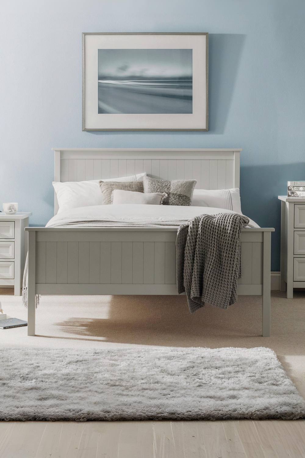 Julian Bowen Maine Bed in Grey