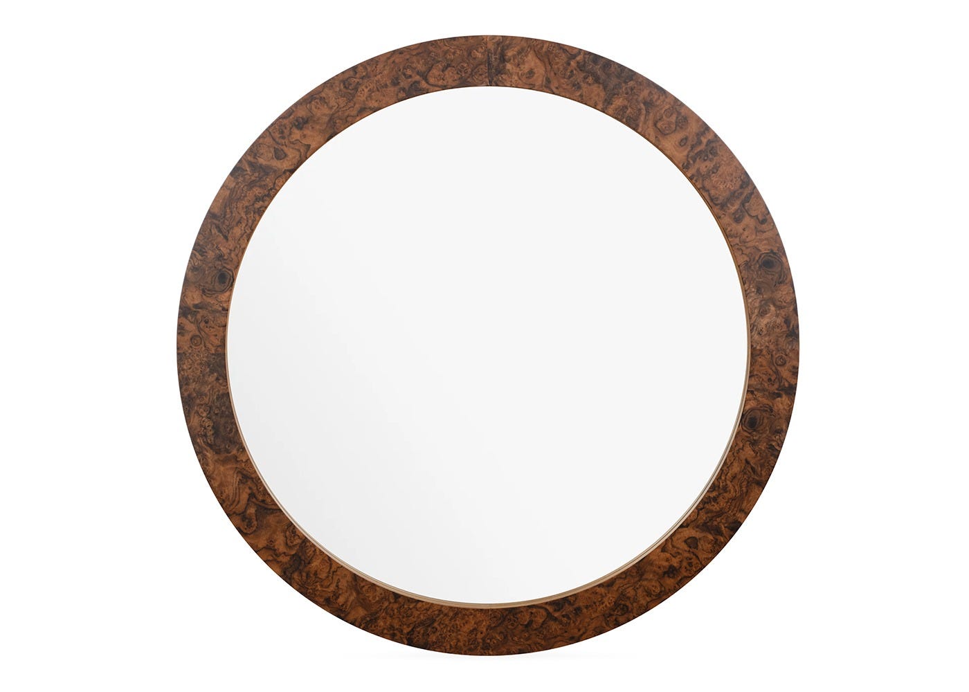 Heal's Burl Round Wall Mirror