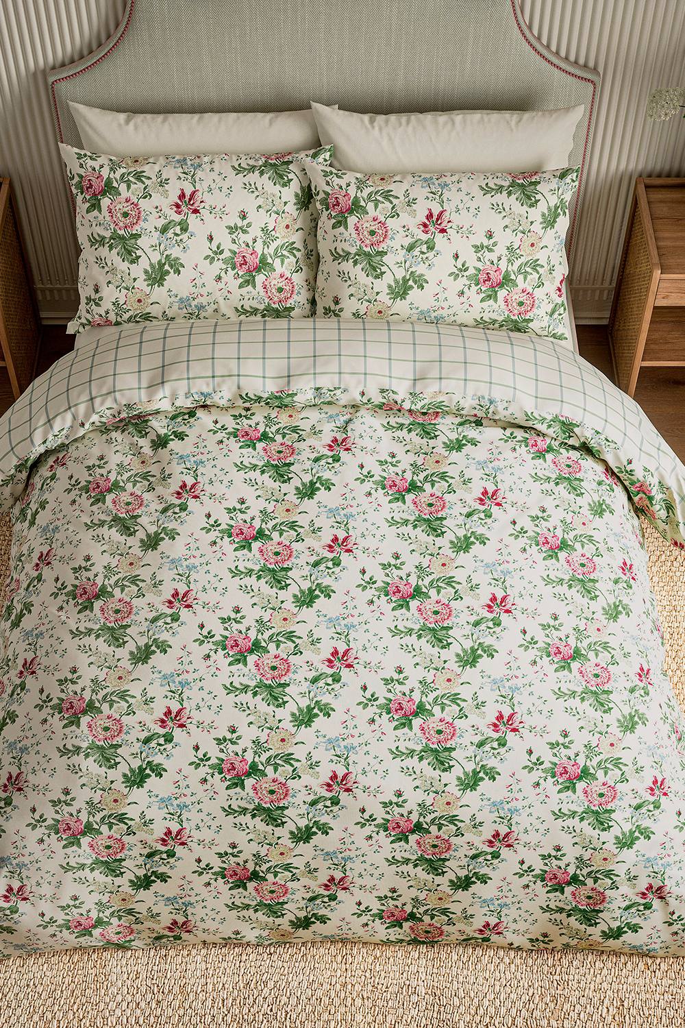 Sanderson 'Elouise' Cotton Duvet Cover Set 4