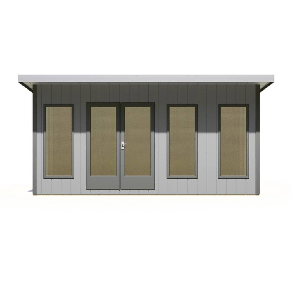 Shires Cali 16x8 Feet Pent 1 Garden Office - OSB/MDF - L334xW509.4xH246.1 cm in Light Brown 2