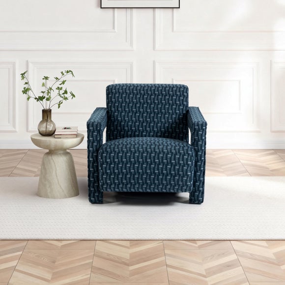 Tatee Cut Velvet Modern Accent Chair