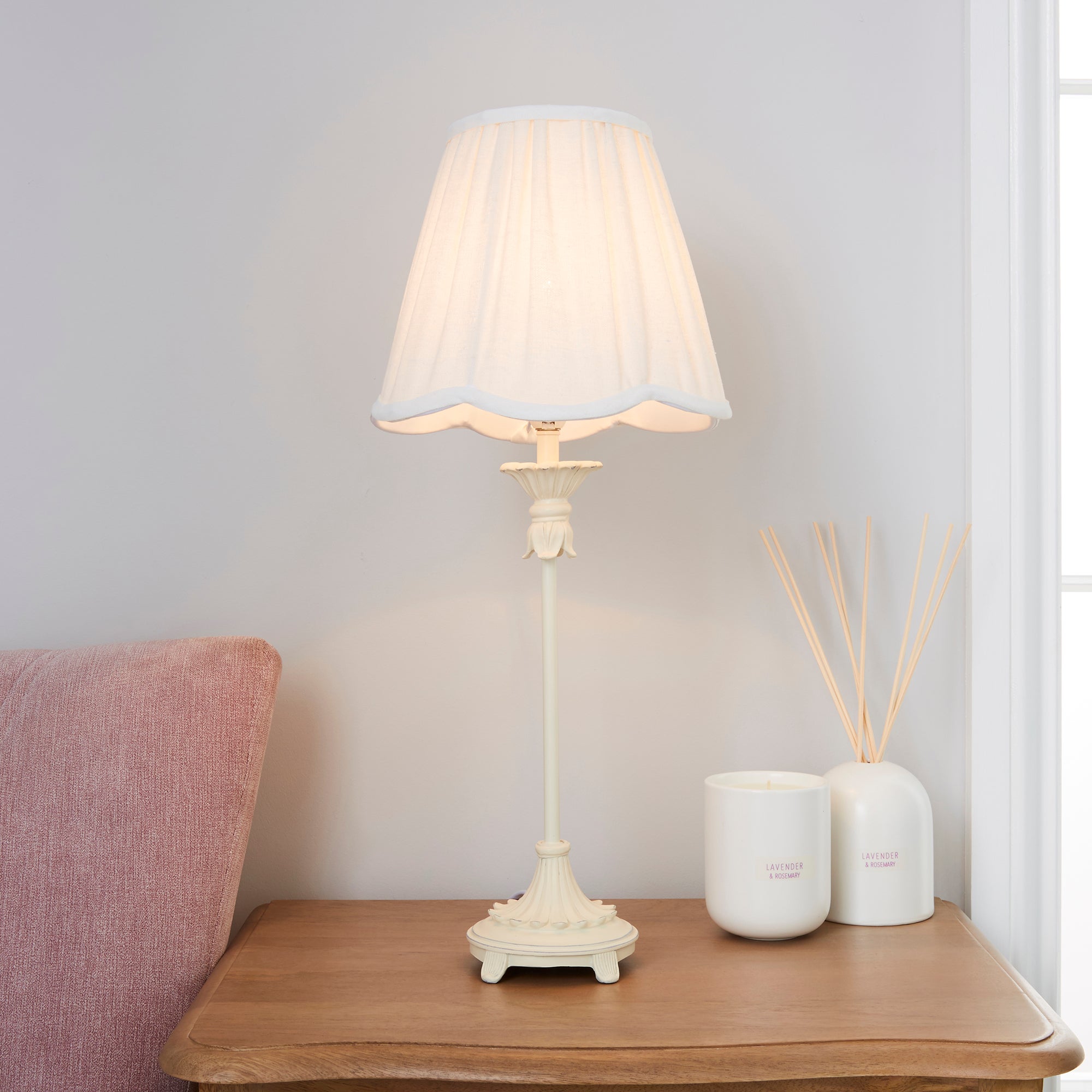 Mackay White Stick Table Lamp White