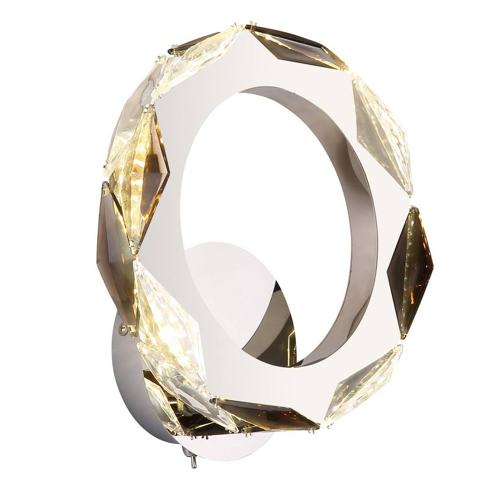 Netlighting Karilion Integrated LED Wall Lamp Chrome LED 4000K in Silver