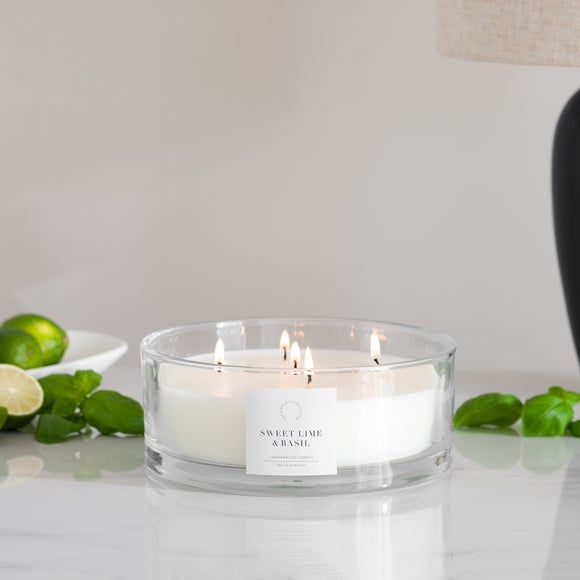Simplicity Collection Lime and Basil Multiwick Candle