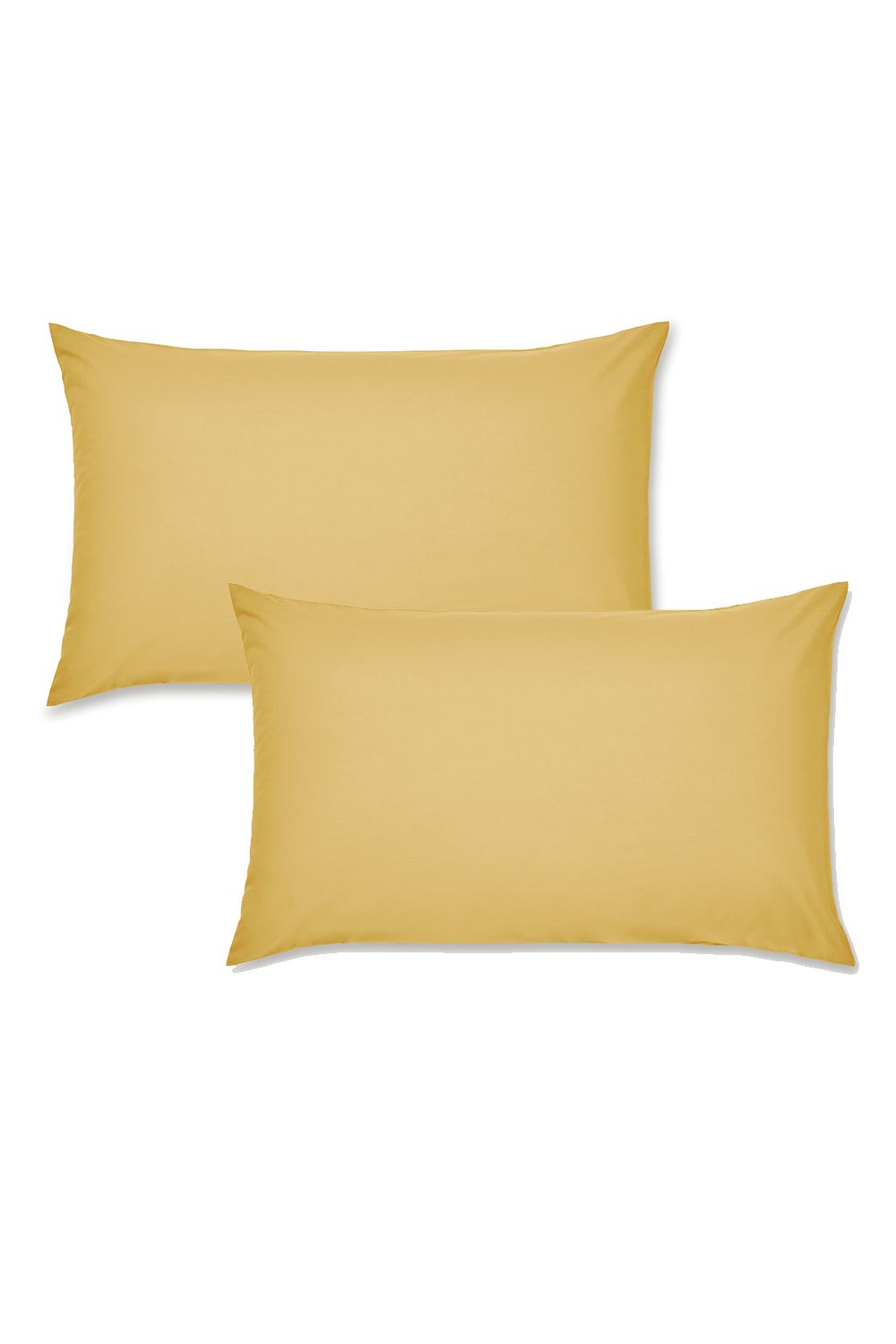 Catherine Lansfield 'Easy Iron Percale' Standard Pillowcase Pair in Yellow