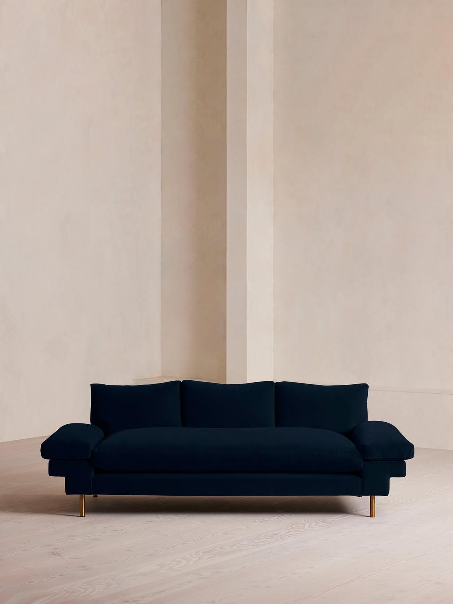 Bristol Sofa, Velvet, Royal Blue