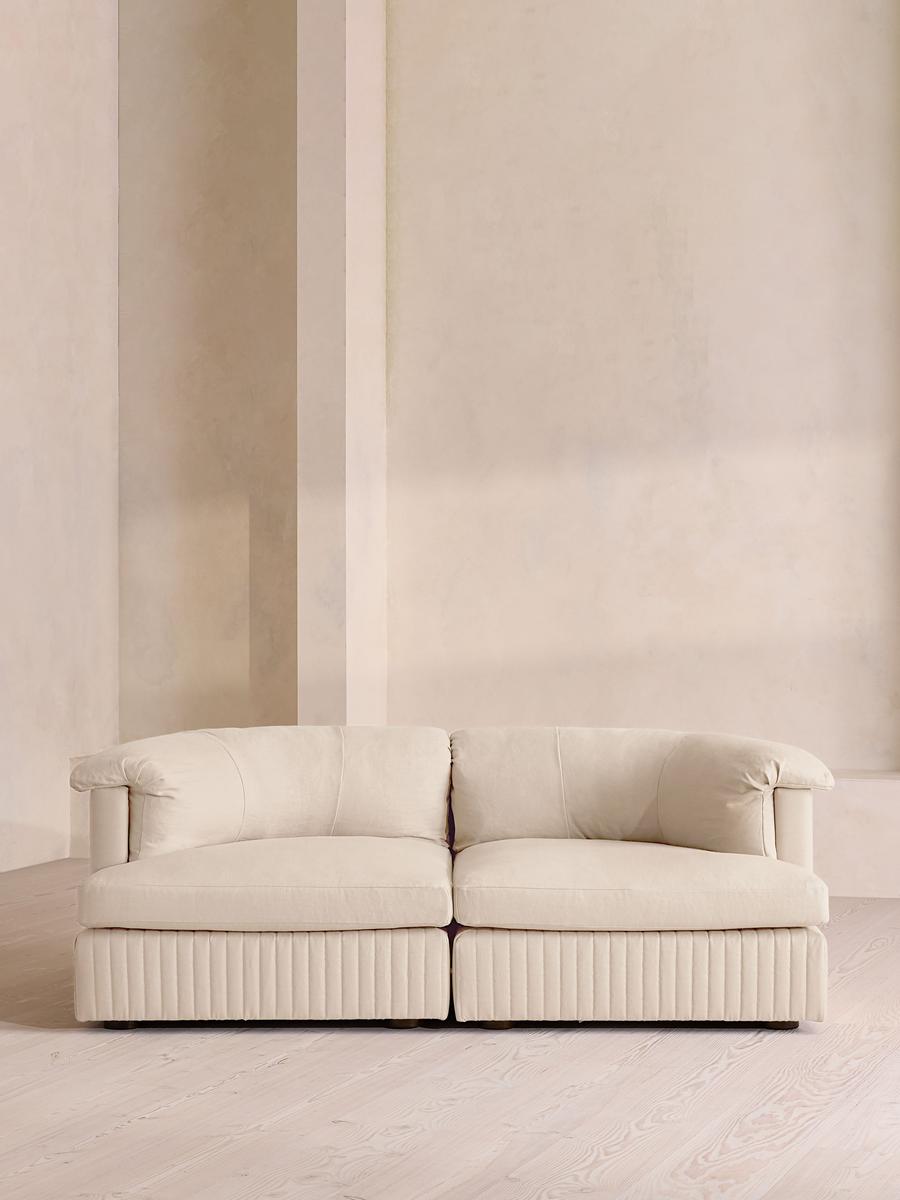 Oona Modular Sofa, Three Seater, Linen, Bisque