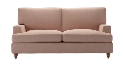 Isla 2 Seat Sofabed in Blush Pure Belgian Linen - sofa.com