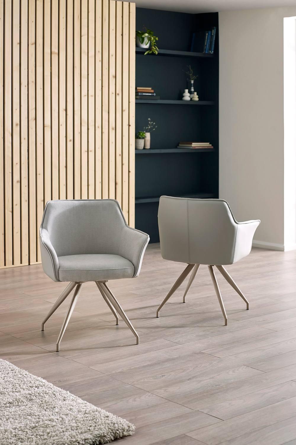 Julian Bowen Noah Upholstered Dining Chair in Ivory