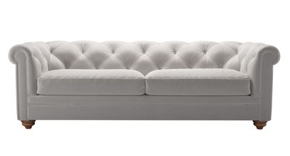 Patrick 3 Seat Sofabed in Dove Smart Velvet - sofa.com