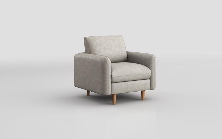 Cream Fabric Biserno Armchair