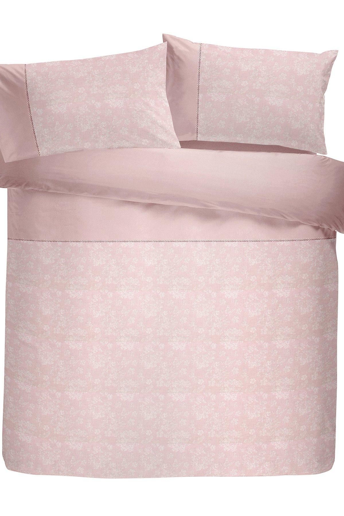 Dreams & Drapes 'Blossom' Premium Woven Jacquard Floral Blossom Duvet Cover Set in Rose 3