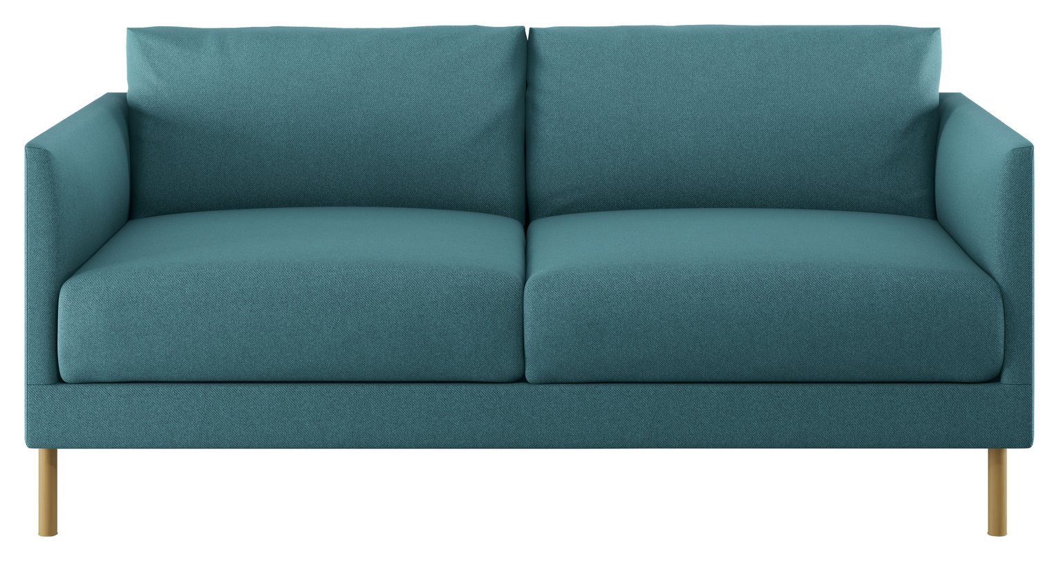 Habitat Hyde 2 Seater Fabric Sofa - Teal