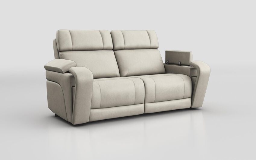 White Adstock 3 Seater Sofa