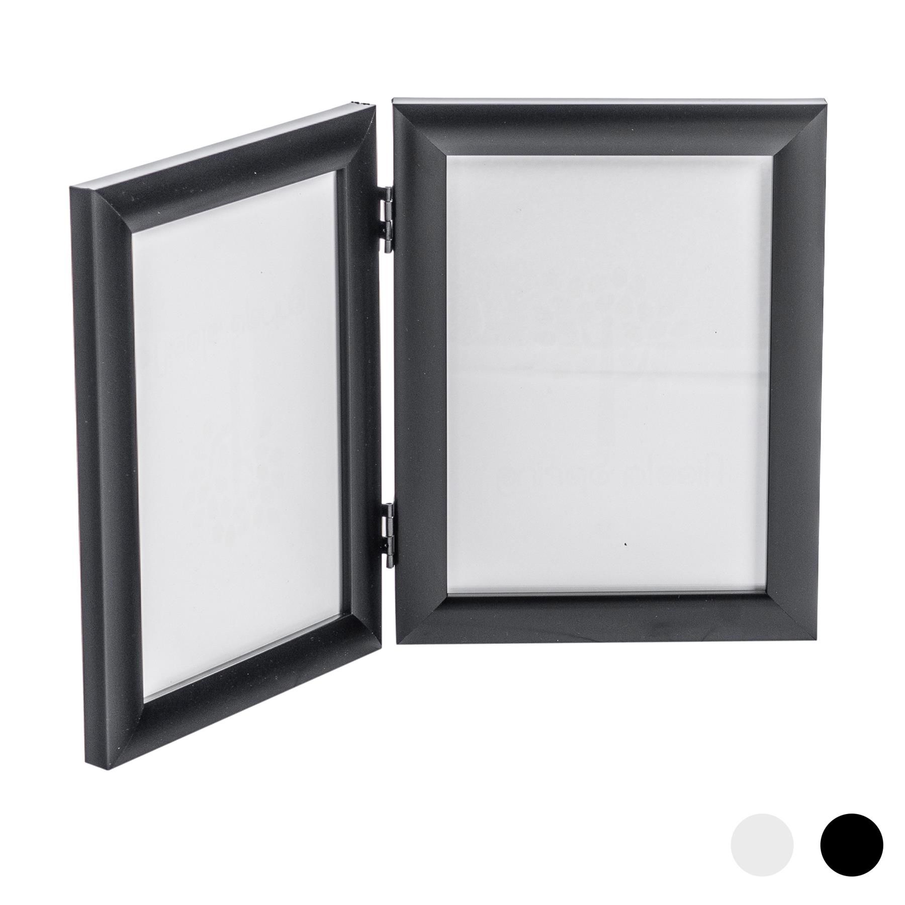 Nicola Spring Folding 2 Photo Frame - 5 x 7" - Black