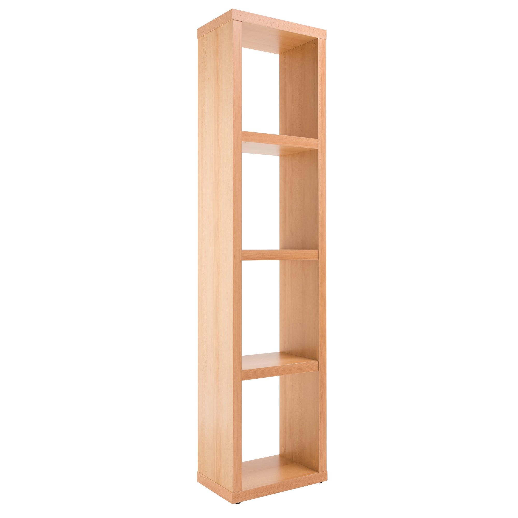Maine Slim Bookcase Brown