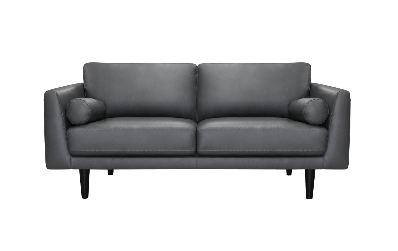 Habitat Jackson 3 Seater Leather Sofa - Grey
