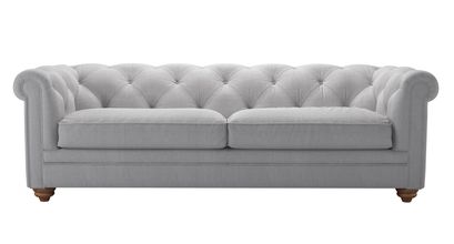 Patrick 3 Seat Sofabed in Cobble Brushed Linen Cotton - sofa.com