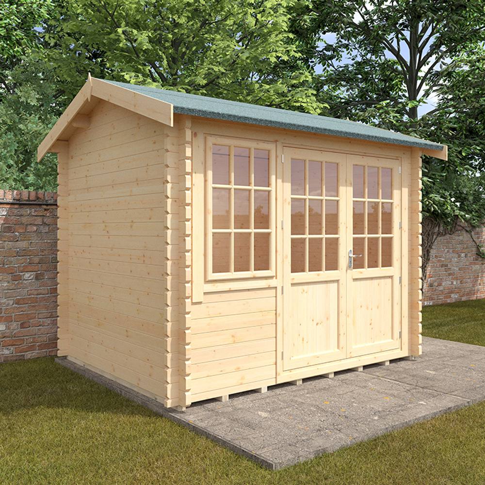Buttercup Farm 10x8w The Henley Plus 44mm Cabin - L295 x W235 x H262.3 cm in Natural 2