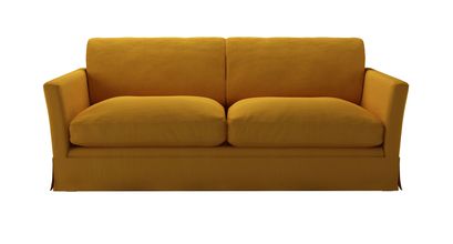 Otto 3 Seat Sofabed in Mango Brushed Linen Cotton - sofa.com