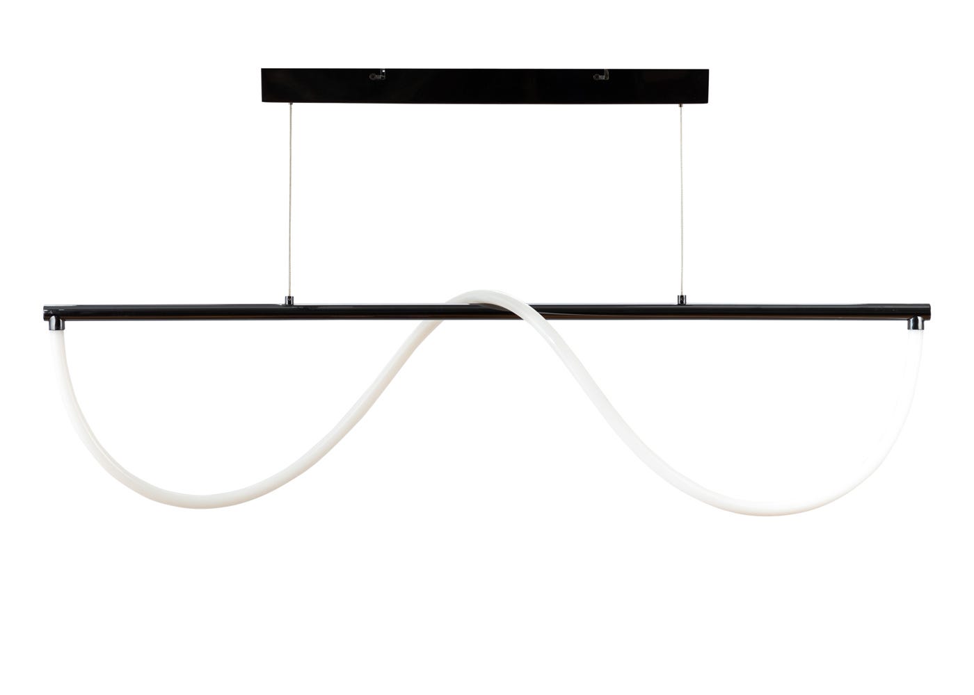 Heal's Wave LED Long Pendant Black Chrome 2