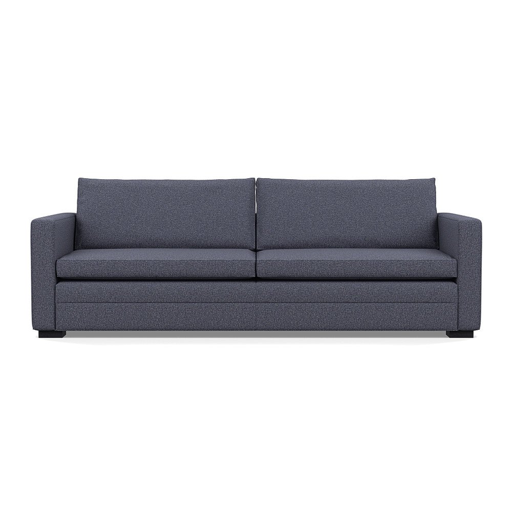 Heal's Palermo 5 Seater Sofa Loop Boucle Navy Black Feet