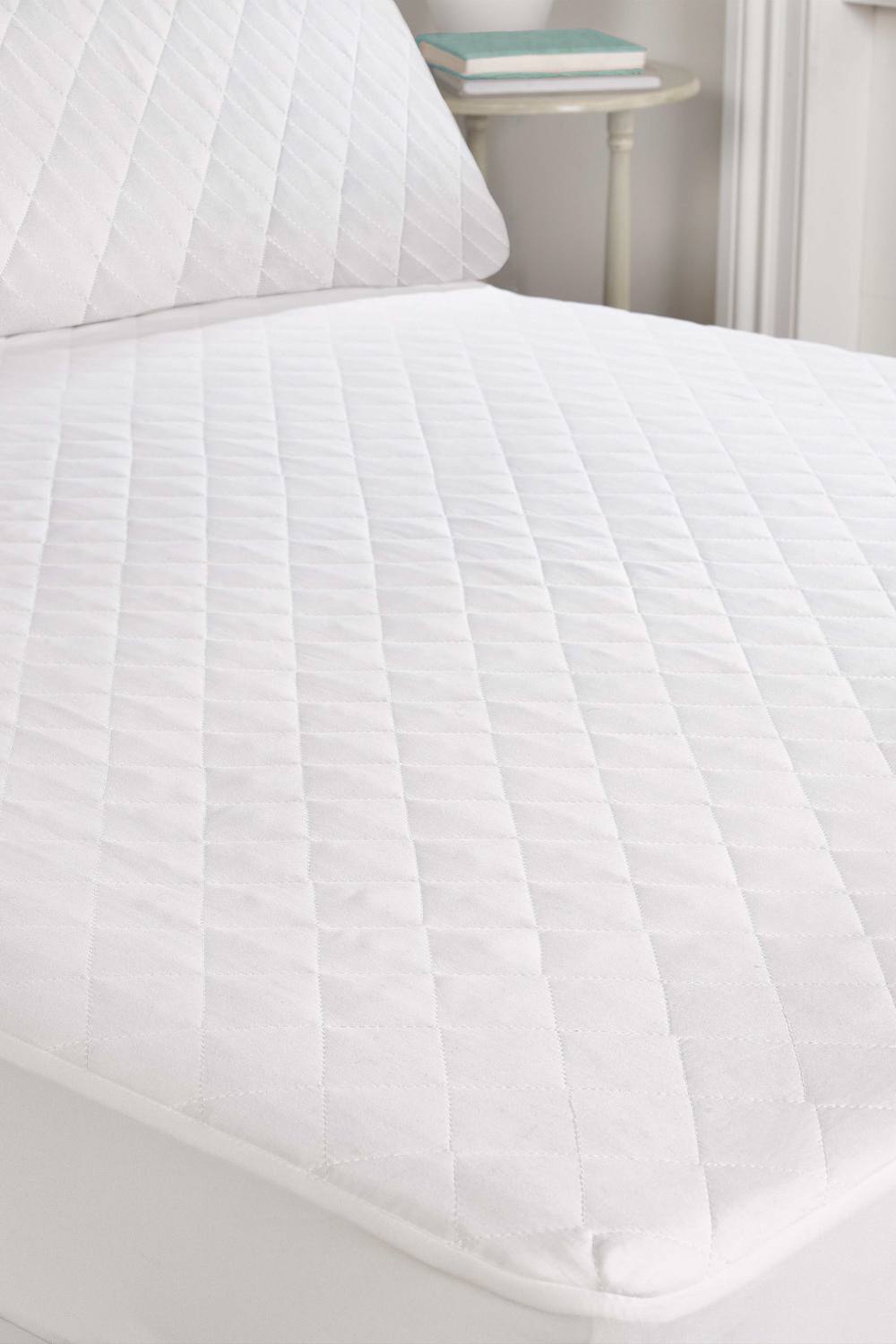 BHS Hotel Collection Anti Allergy Mattress Protector in White