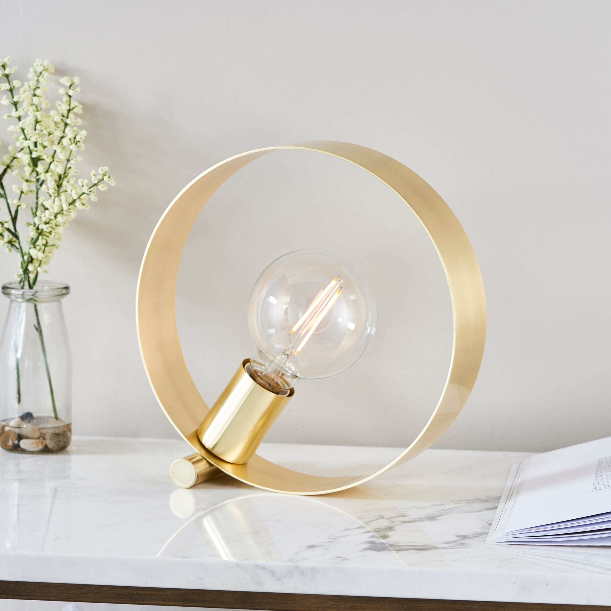 Vogue Circ Table Lamp Brass