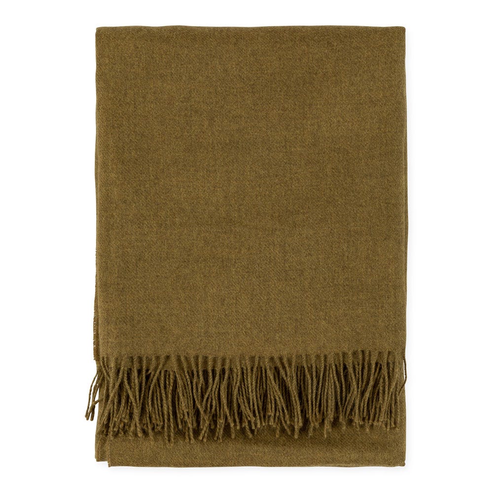 Heal's Pure Alpaca Throw Tobacco 2