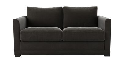 Aissa 2 Seat Sofabed in Battleship Grey Smart Cotton - sofa.com