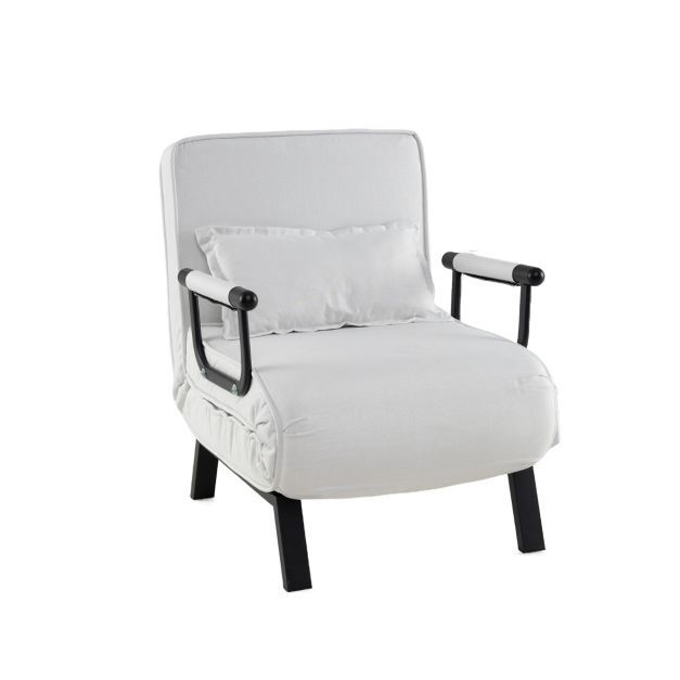 Costway Convertible Sofa Bed 4-in-1 Folding Arm Chair Sleeper in White