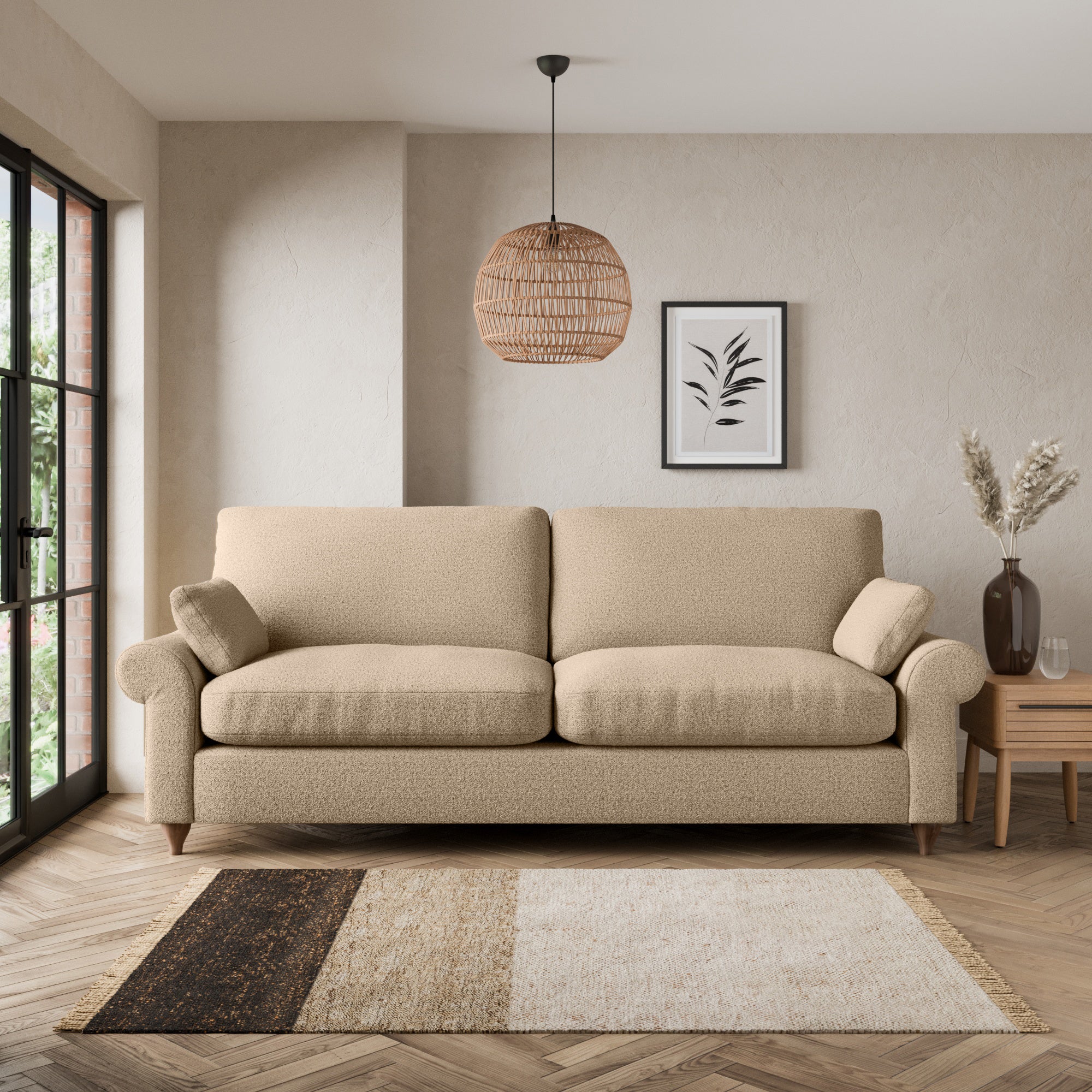 Salisbury Cosy Marl 4 Seater Sofa Cosy Marl Camel