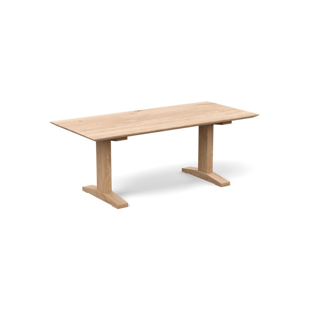 Heal's Lisbon Table 280x90cm White Oak Chamfered Edge Not Filled