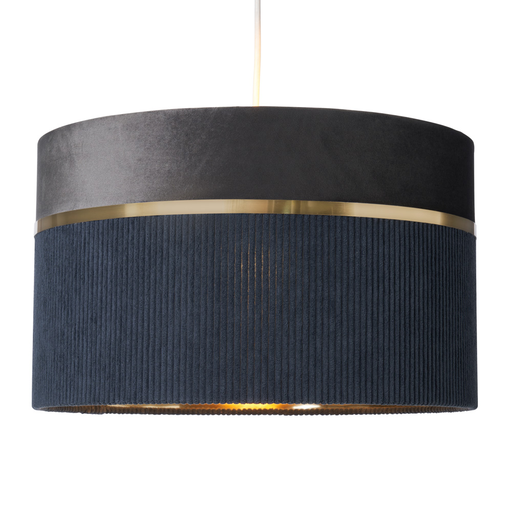 Violet 40cm Mixed Fabric Easyfit Shade, Grey