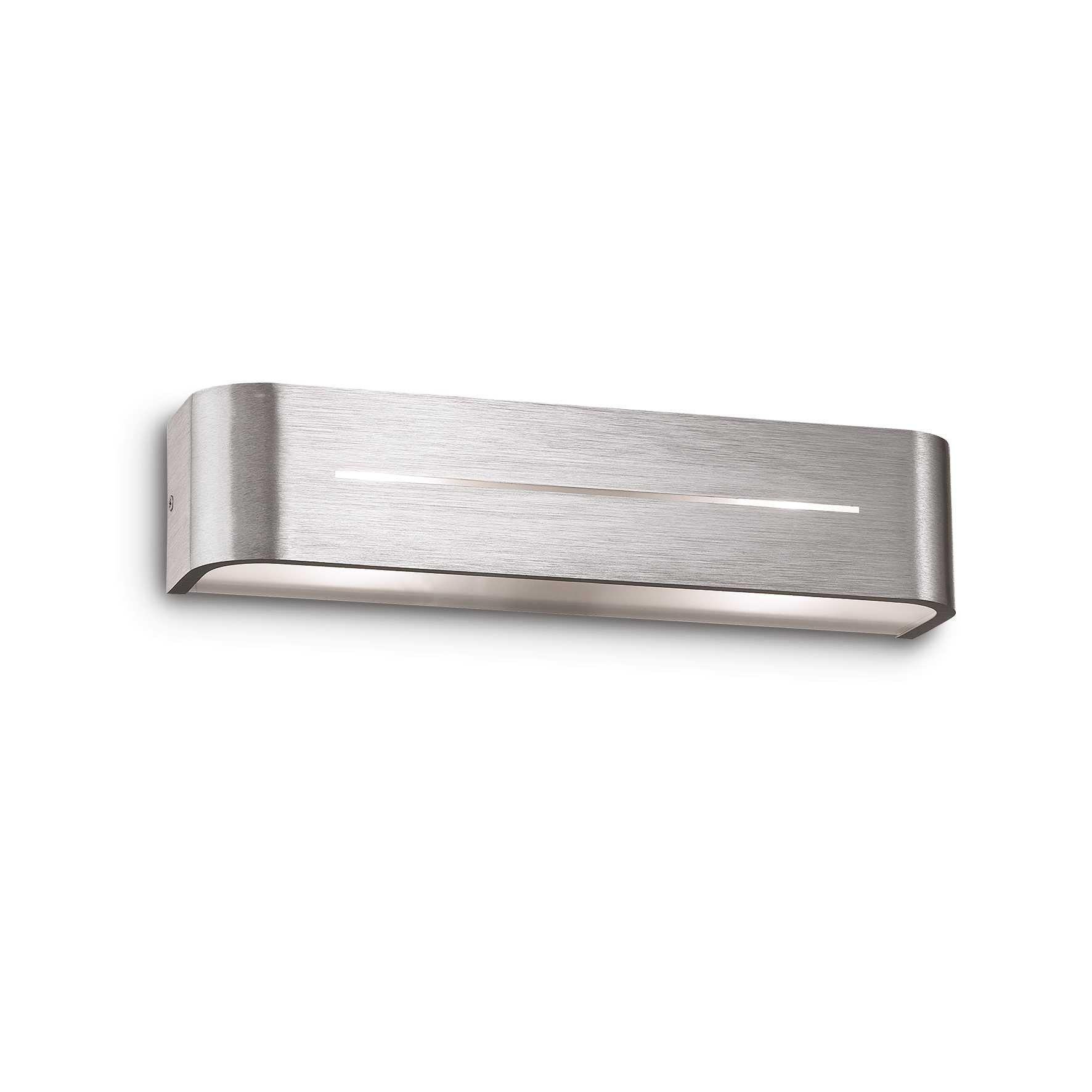 Netlighting Posta 2 Light Indoor Small Wall Light Aluminium E14 in Grey