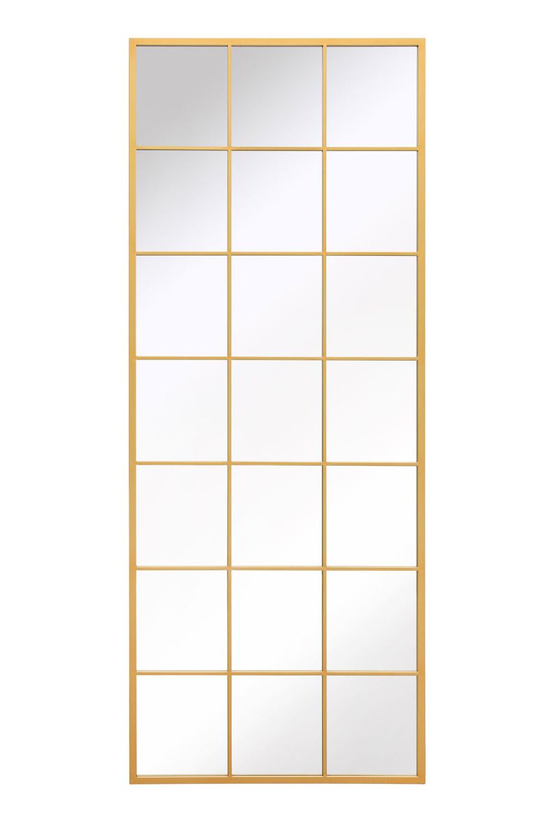 MirrorOutlet Gold Modern Window Leaner / Wall Mirror 79" X 31" (200CM X 80CM) 3