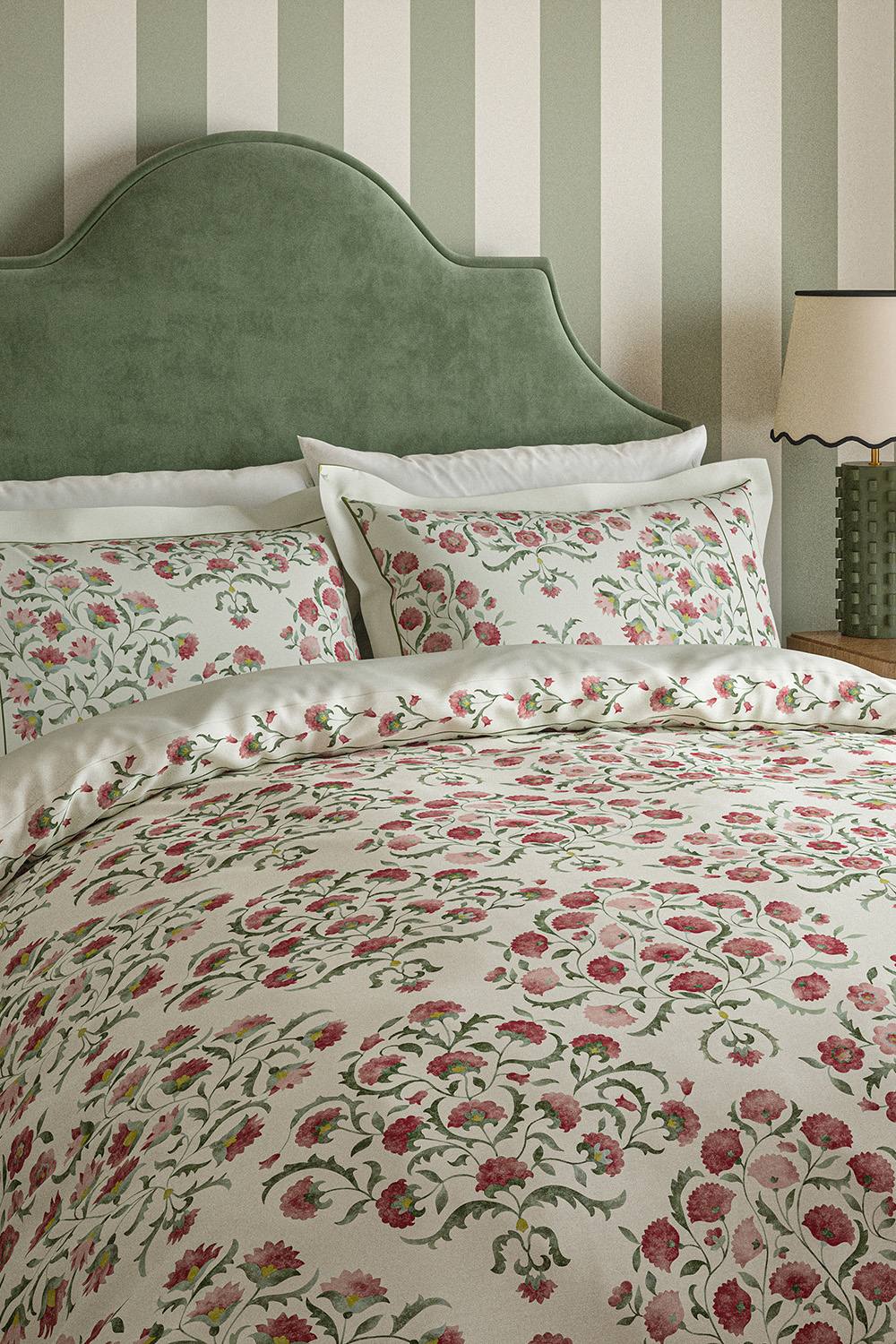Sanderson 'Ottoman' Cotton Duvet Cover Set in Cream 2
