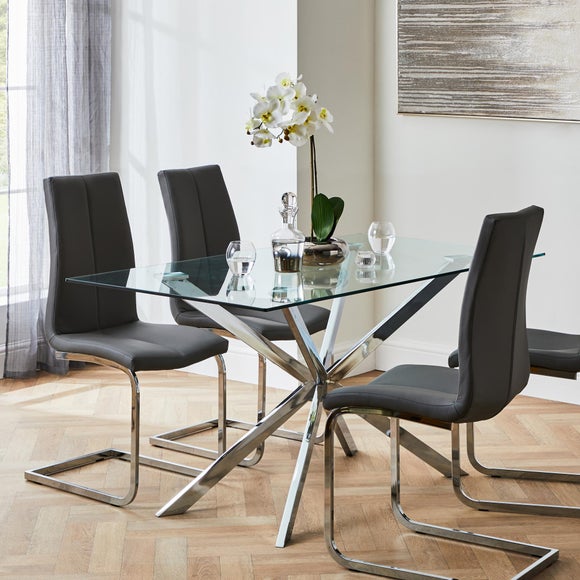 Set of 2 Jamison Dining Chairs, Faux Leather