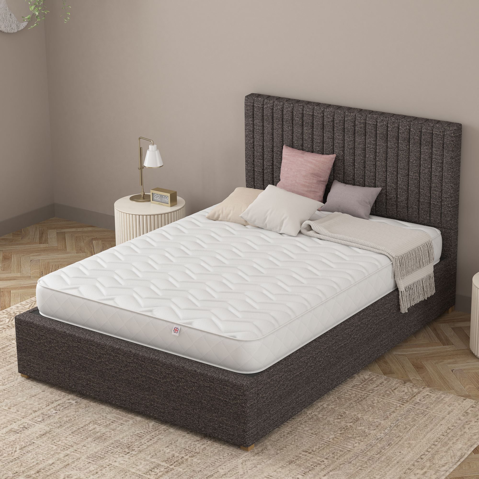 Catherine Lansfield Serene Sleep Mattress in White