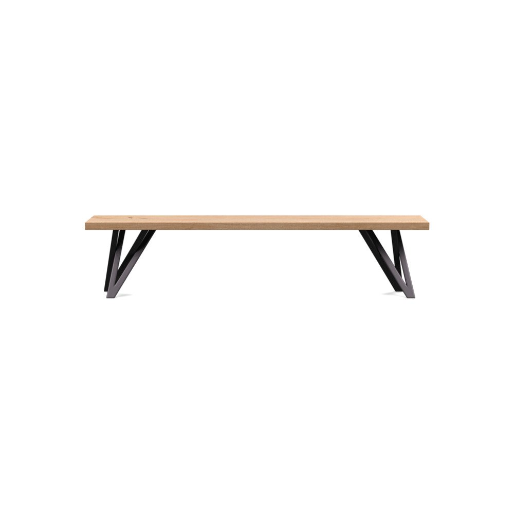 Heal's Vienna Bench 180x35cm Blonde Oiled Oak Straight Edge Not Filled