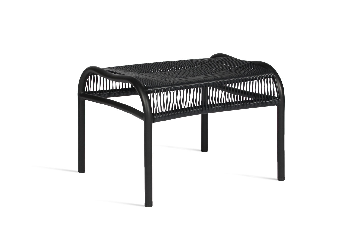 Vincent Sheppard Loop Outdoor Footrest Black Rope