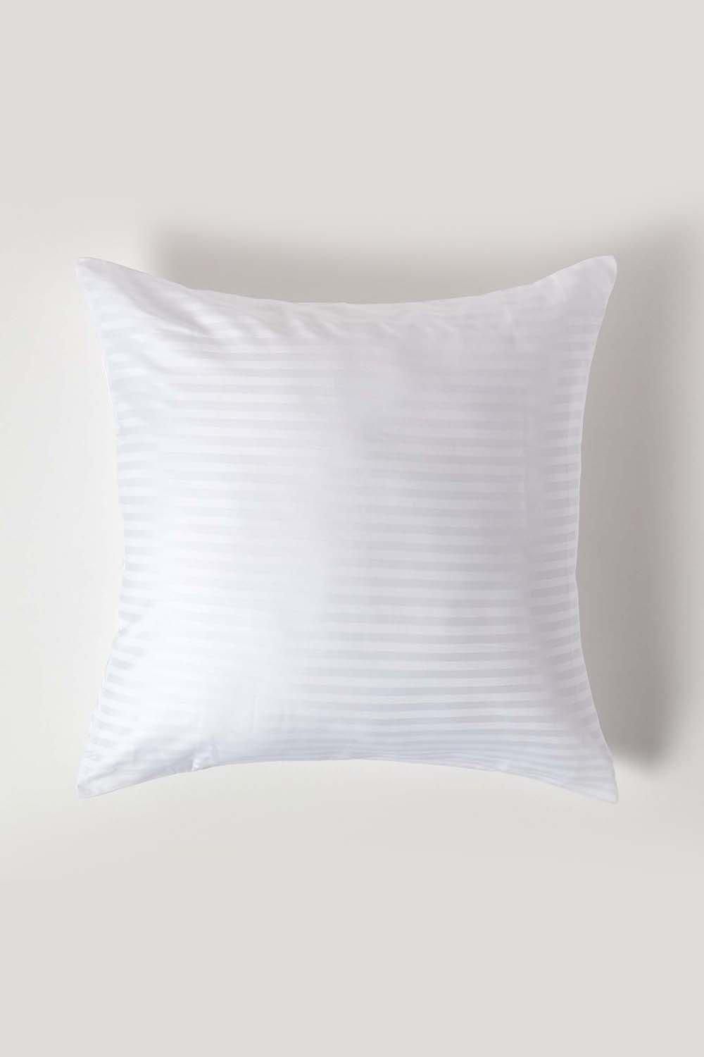 Homescapes Continental Pillowcase Egyptian Cotton 330 TC, 60 x 60 cm in White