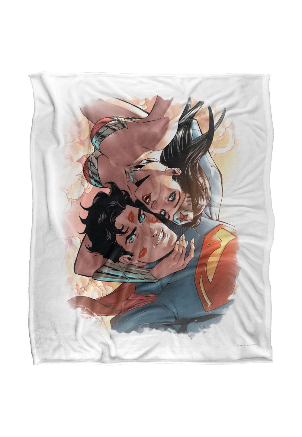 Justice League Superman Love Birds Silky Touch Super Soft Throw Blanket 152 X 127 cm in White