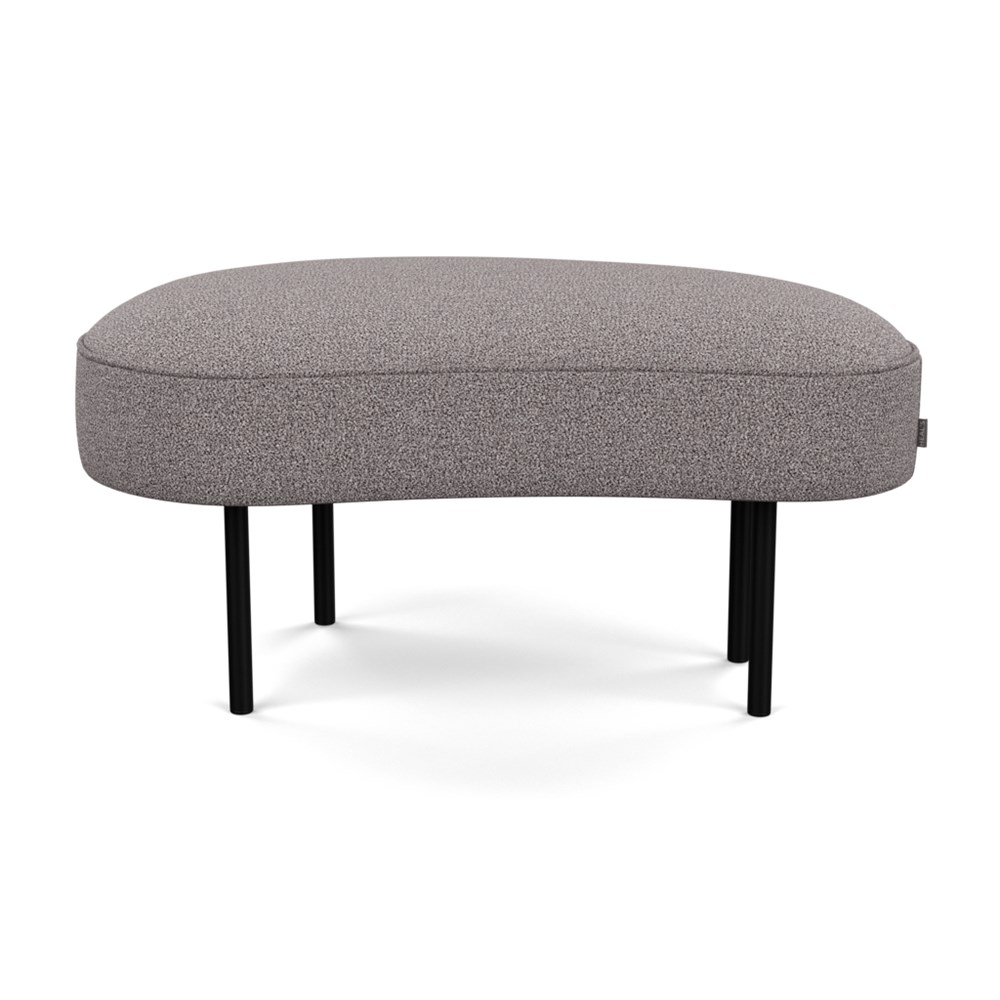 Heal's Isola Small Ottoman Loop Boucle Granite Black Feet