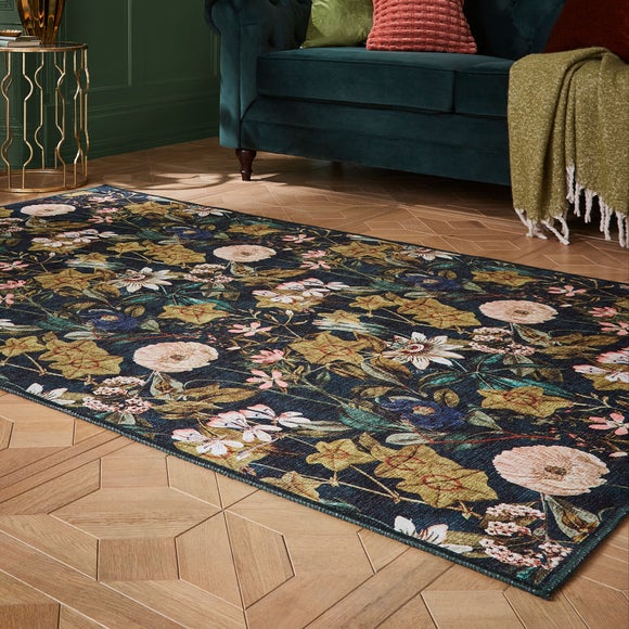 Clarke and Clarke Passiflora Washable Rug